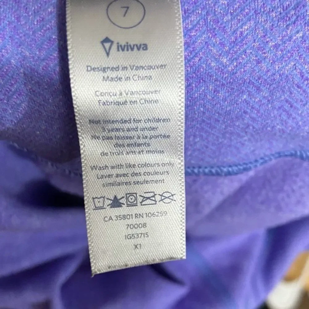 LuLuLemon Ivivva Purple Activewear Leggings